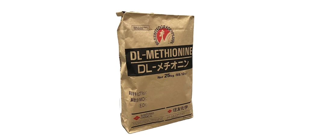 飼料添加物DL-メチオニンの製品パッケージ